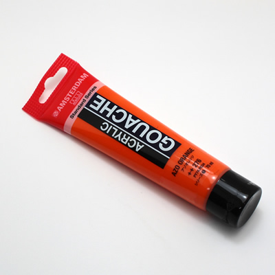 アムステルダムアクリリックガッシュ70ml 276 アゾオレンジ