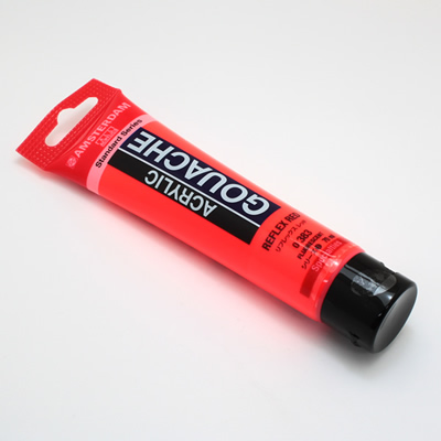 アムステルダムアクリリックガッシュ70ml 383 リフレックスレッド