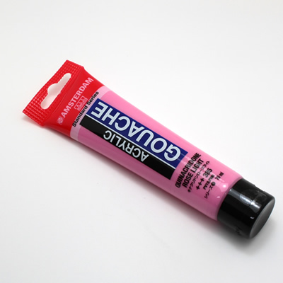 アムステルダムアクリリックガッシュ70ml 385 キナクリドンローズライト
