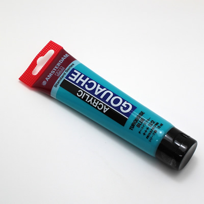 アムステルダムアクリリックガッシュ70ml 522 ターコイズブルー