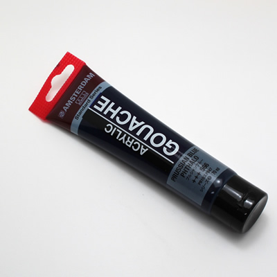 アムステルダムアクリリックガッシュ70ml 566 プルシャンブルー