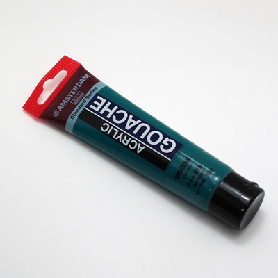 アムステルダムアクリリックガッシュ70ml 616 ビリジアン