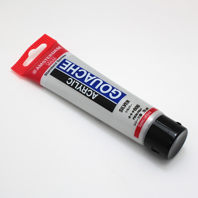 アムステルダムアクリリックガッシュ70ml 800 シルバー