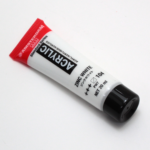 アムステルダムアクリリックカラー20ml 104 ジンクホワイト