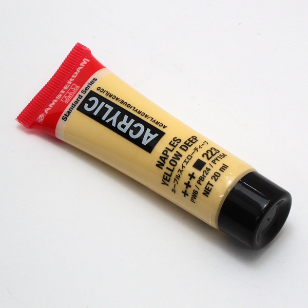アムステルダムアクリリックカラー20ml 223 ネープルスイエローディープ