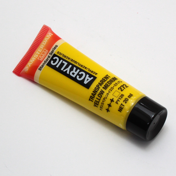 アムステルダムアクリリックカラー20ml 272 トランスペアレントイエローミディアム