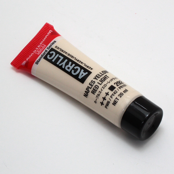 アムステルダムアクリリックカラー20ml 292 ネープルスイエローレッドライト