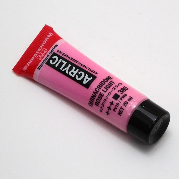 アムステルダムアクリリックカラー20ml 385 キナクリドンローズライト