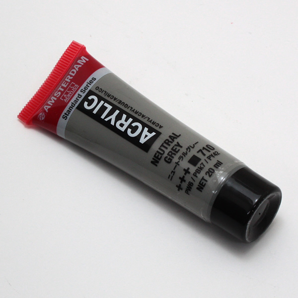 アムステルダムアクリリックカラー20ml 710 ニュートラルグレー