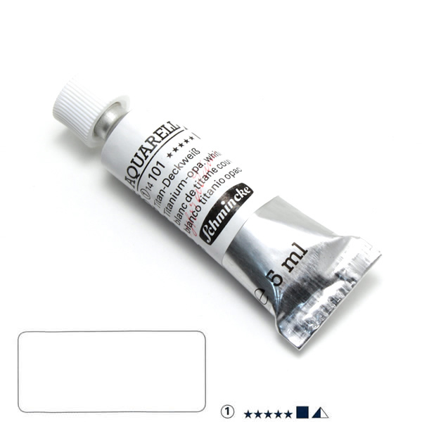 ホラダム水彩絵具 101 チタニウムオペークホワイト (5ml)