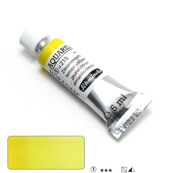 ホラダム水彩絵具 215 レモンイエロー (5ml)