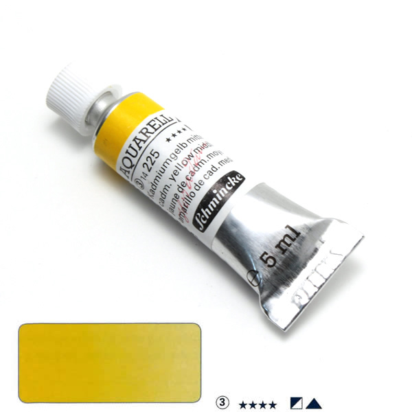 ホラダム水彩絵具 225 カドミウムイエローミドル (5ml)