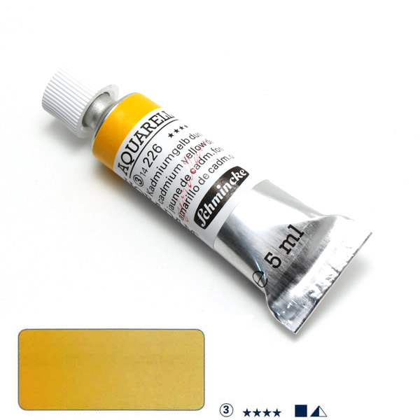 ホラダム水彩絵具 226 カドミウムイエローディープ (5ml)