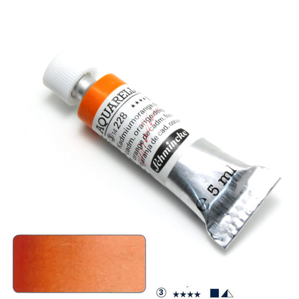 ホラダム水彩絵具 228 カドミウムオレンジディープ (5ml)