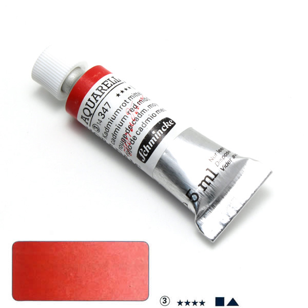 ホラダム水彩絵具 347 カドミウムレッドミドル (5ml)
