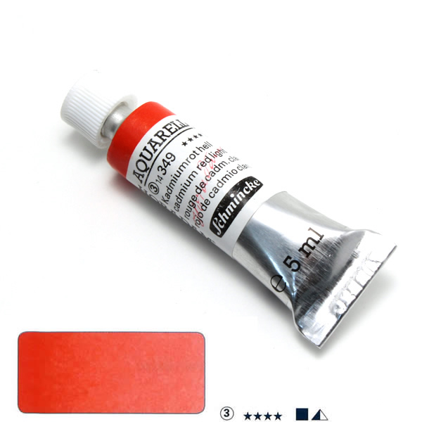 ホラダム水彩絵具 349 カドミウムレッドライト (5ml)