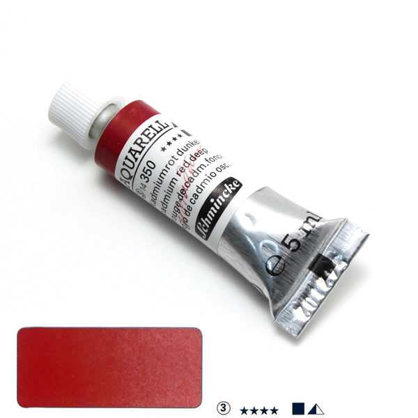 ホラダム水彩絵具 350 カドミウムレッドディープ (5ml)