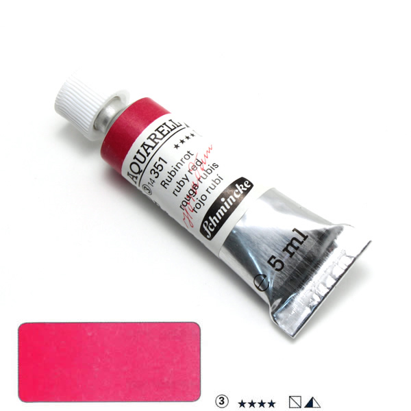 ホラダム水彩絵具 351 ルビーレッド (5ml)