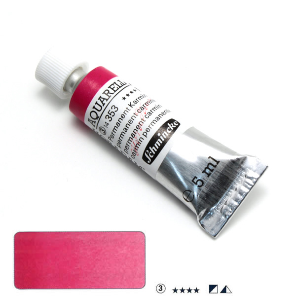ホラダム水彩絵具 353 パーマネントカーマイン (5ml)