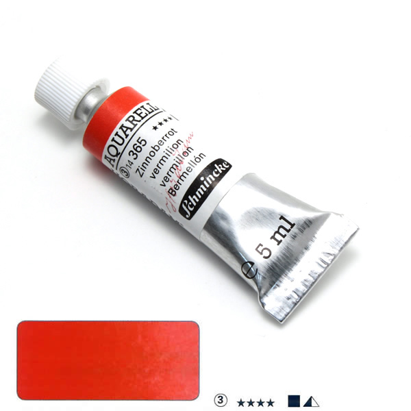 ホラダム水彩絵具 365 バーミリオン (5ml)