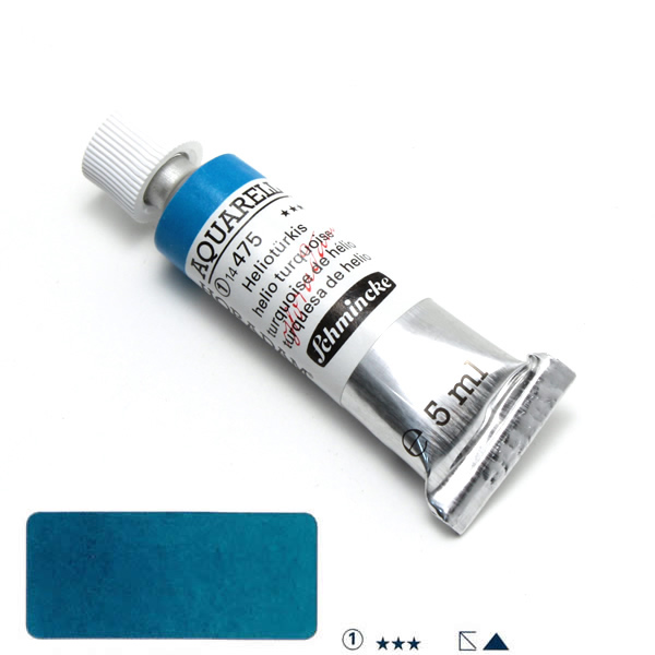 ホラダム水彩絵具 475 ヘリオターコイズ (5ml)