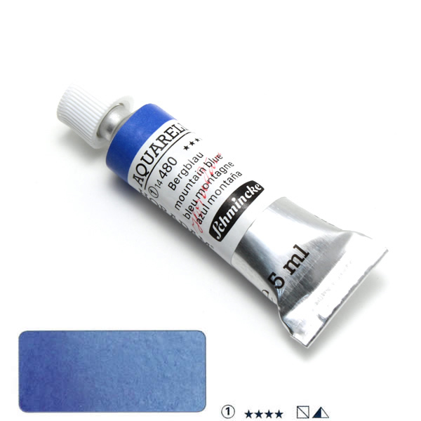 ホラダム水彩絵具 480 マウンテンブルー (5ml)
