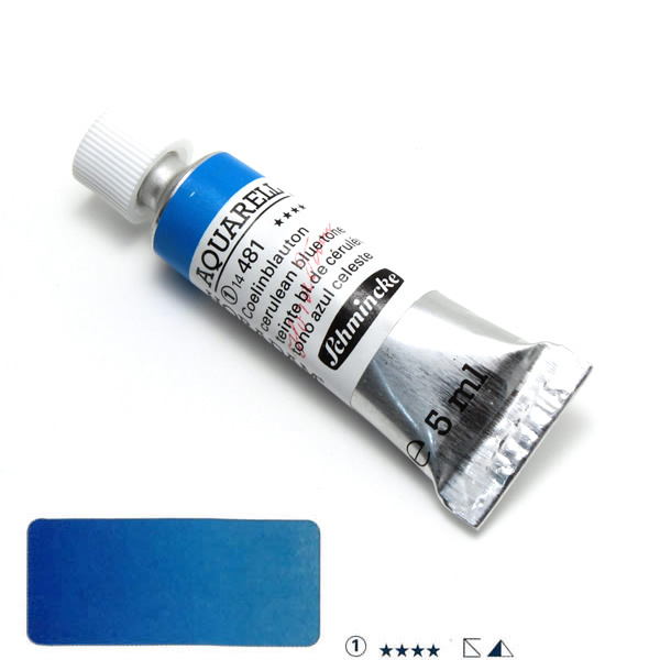 ホラダム水彩絵具 481 セルリアンブルーヒュー(5ml)