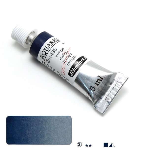 ホラダム水彩絵具 485 インディゴ (5ml)
