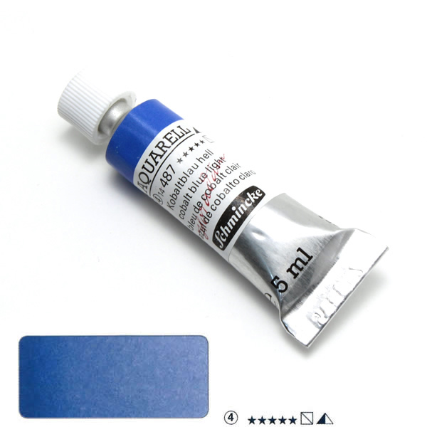 ホラダム水彩絵具 487 コバルトブルーライト (5ml)