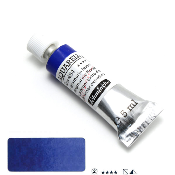 ホラダム水彩絵具 494 ウルトラマリンファイネスト (5ml)