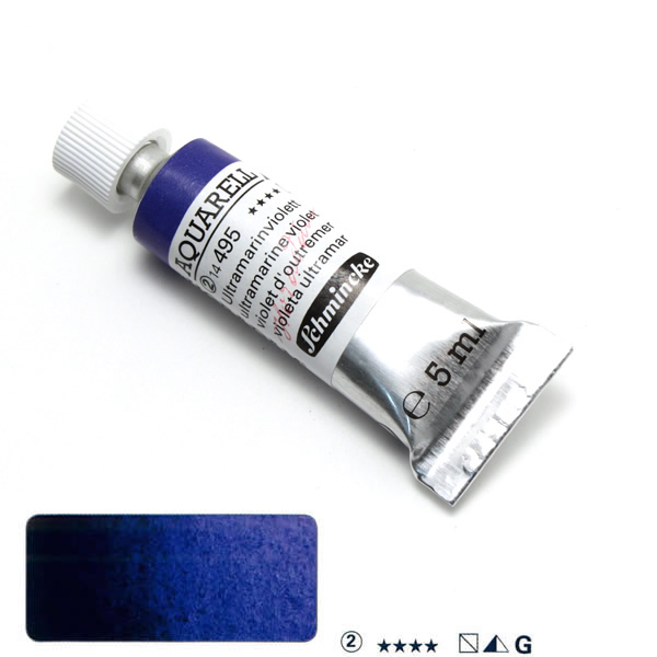 ホラダム水彩絵具 495 ウルトラマリンバイオレット (5ml)