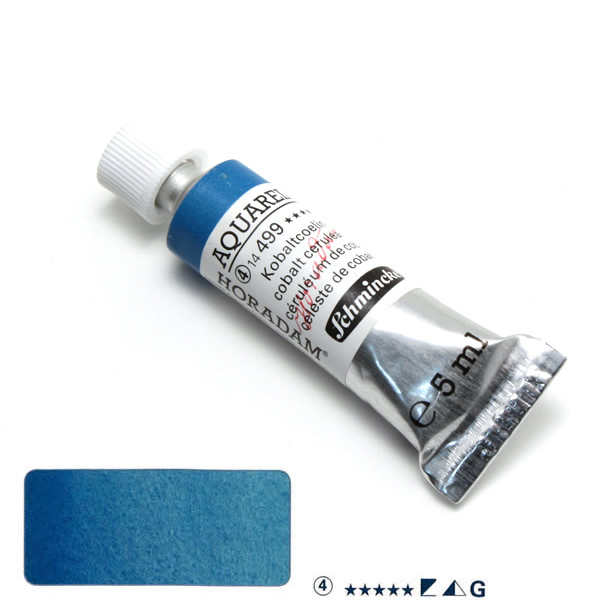 ホラダム水彩絵具 499 コバルトセルリアン (5ml)