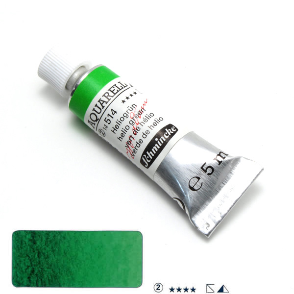 ホラダム水彩絵具 514 ヘリオグリーン (5ml)