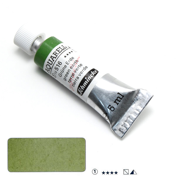 ホラダム水彩絵具 516 グリーンアース (5ml)
