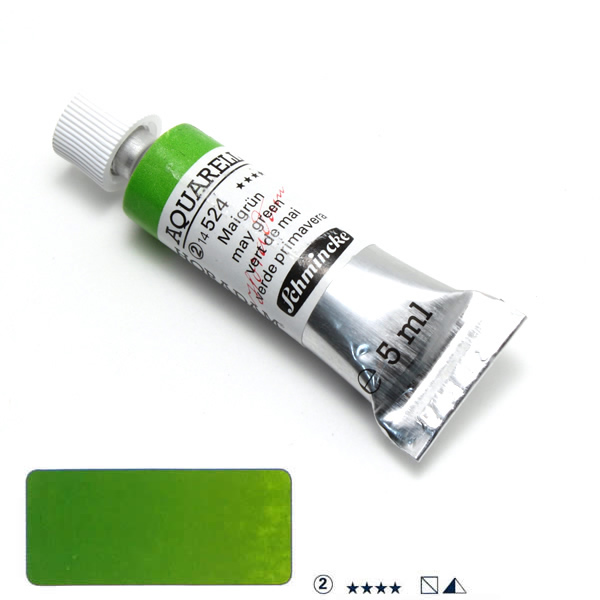 ホラダム水彩絵具 524 メイグリーン (5ml)