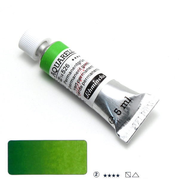 ホラダム水彩絵具 526 パーマネントグリーン (5ml)