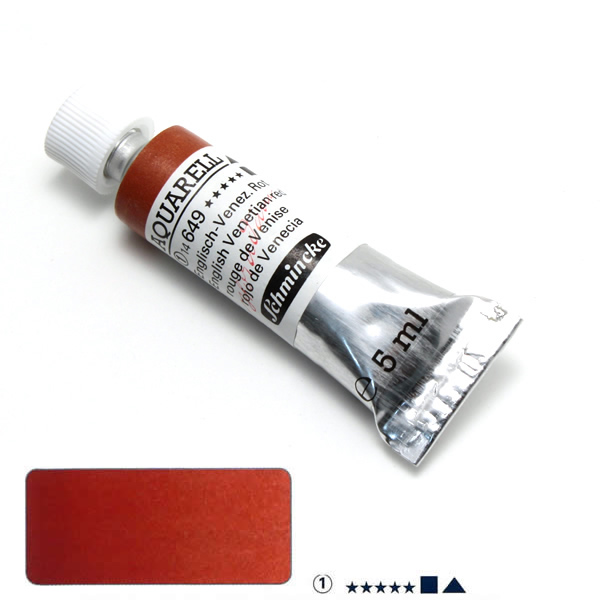 ホラダム水彩絵具 649 イングリッシュヴェネチアンレッド (5ml)