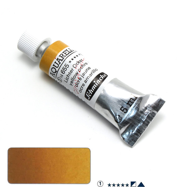 ホラダム水彩絵具 655 イエローオーカー (5ml)