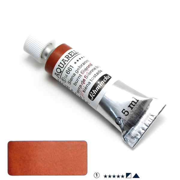 ホラダム水彩絵具 661 バーントシェンナ (5ml)