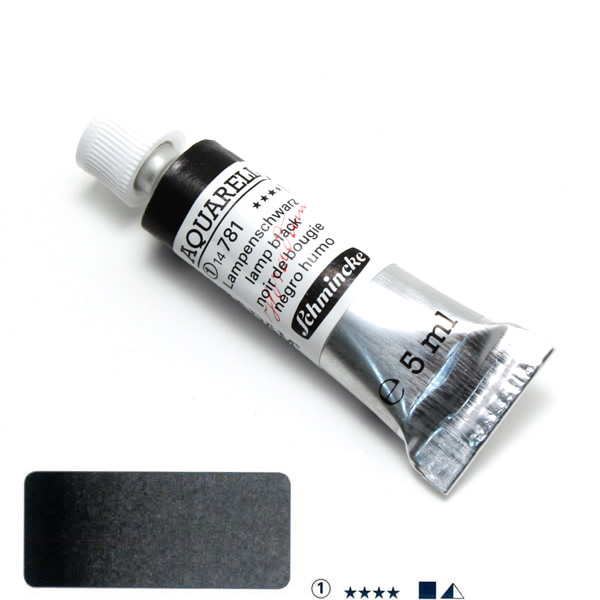 ホラダム水彩絵具 781 ランプブラック (5ml)