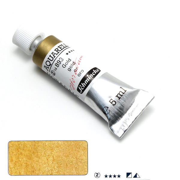 ホラダム水彩絵具 893 ゴールド (5ml)