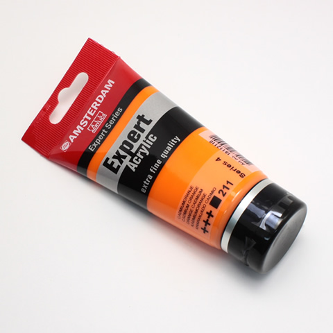 アムステルダムアクリリックカラーエキスパート 211 カドミウムオレンジ (75ml)