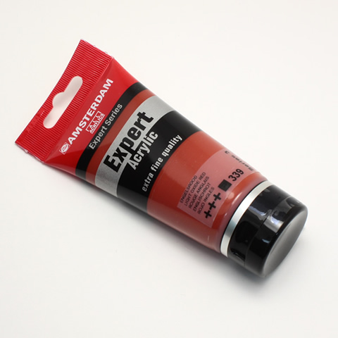 アムステルダムアクリリックカラーエキスパート 339 ライトオキサイドレッド (75ml)