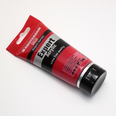 アムステルダムアクリリックカラーエキスパート 345 ピロールレッドディープ (75ml)