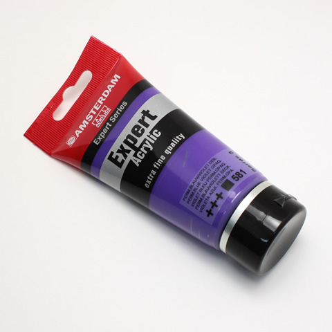 アムステルダムアクリリックカラーエキスパート 581 Pブルーバイオレットオペイク (75ml)