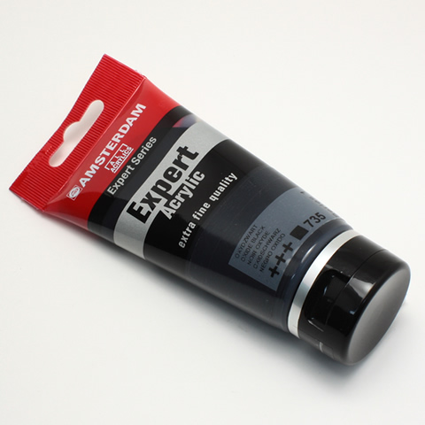 アムステルダムアクリリックカラーエキスパート 735 オキサイドブラック (75ml)