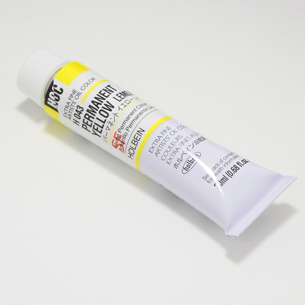 ホルベイン油絵具 H043 パーマネントイエローレモン (6号)