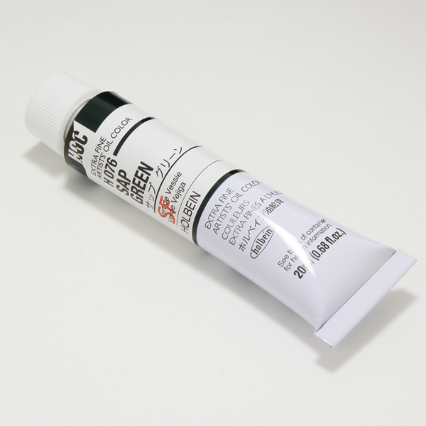 ホルベイン油絵具 H076 サップグリーン (6号)