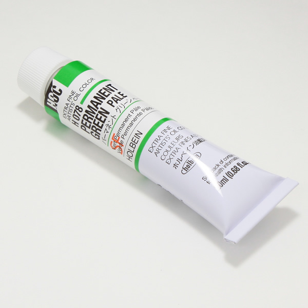 ホルベイン油絵具 H078 パーマネントグリーンペール (6号)