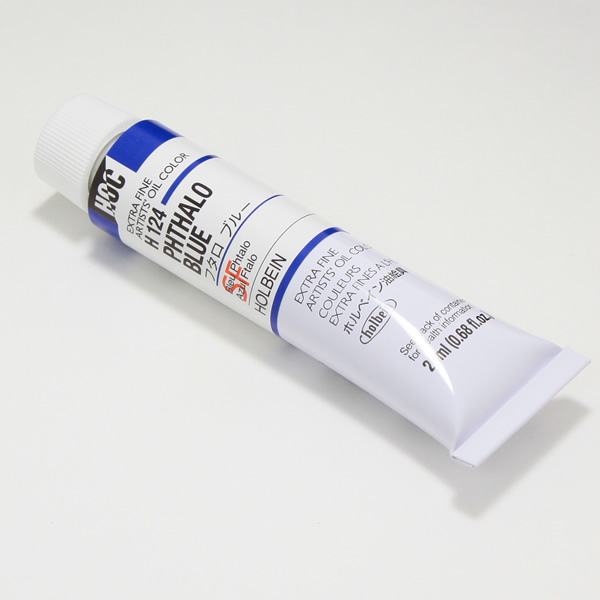 ホルベイン油絵具 H124 フタロブルー (6号)